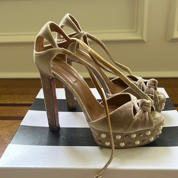 Aquazzura velvet high heels - Picture 2 of 4